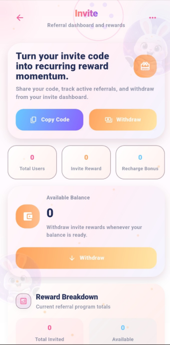 BDLIVE invite reward screen